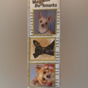 Chihuahua Magnetic Bookmarks Set